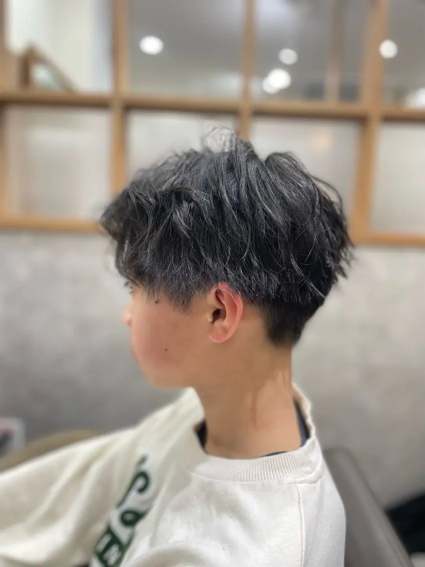 メンズ キッズ メンズパーマ ROCCAhair 谷山陸のヘアスタイル