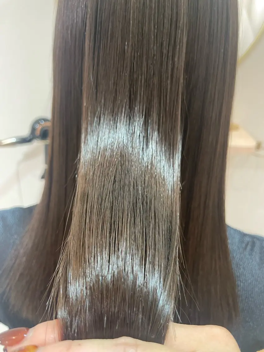【✨サラサラツヤ髪✨】ストレートパーマ(縮毛矯正)+カット💖の写真