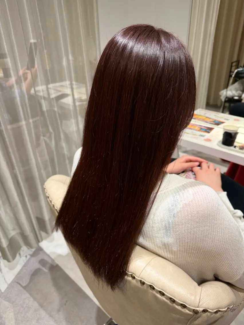 ミディアム ヘアカラー 得能 慶太のヘアスタイル