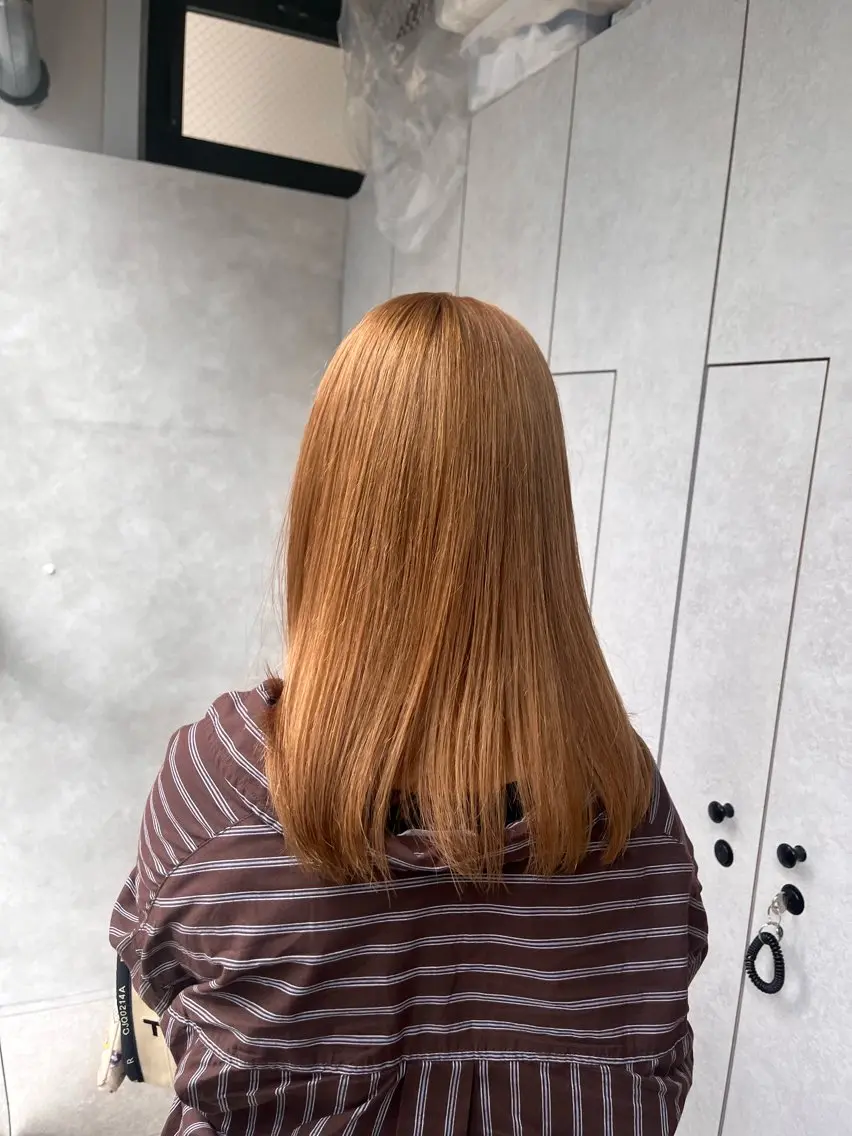 ミディアム ヘアカラー 大宮レイヤーカット× 透明感カラー rioのヘアスタイル