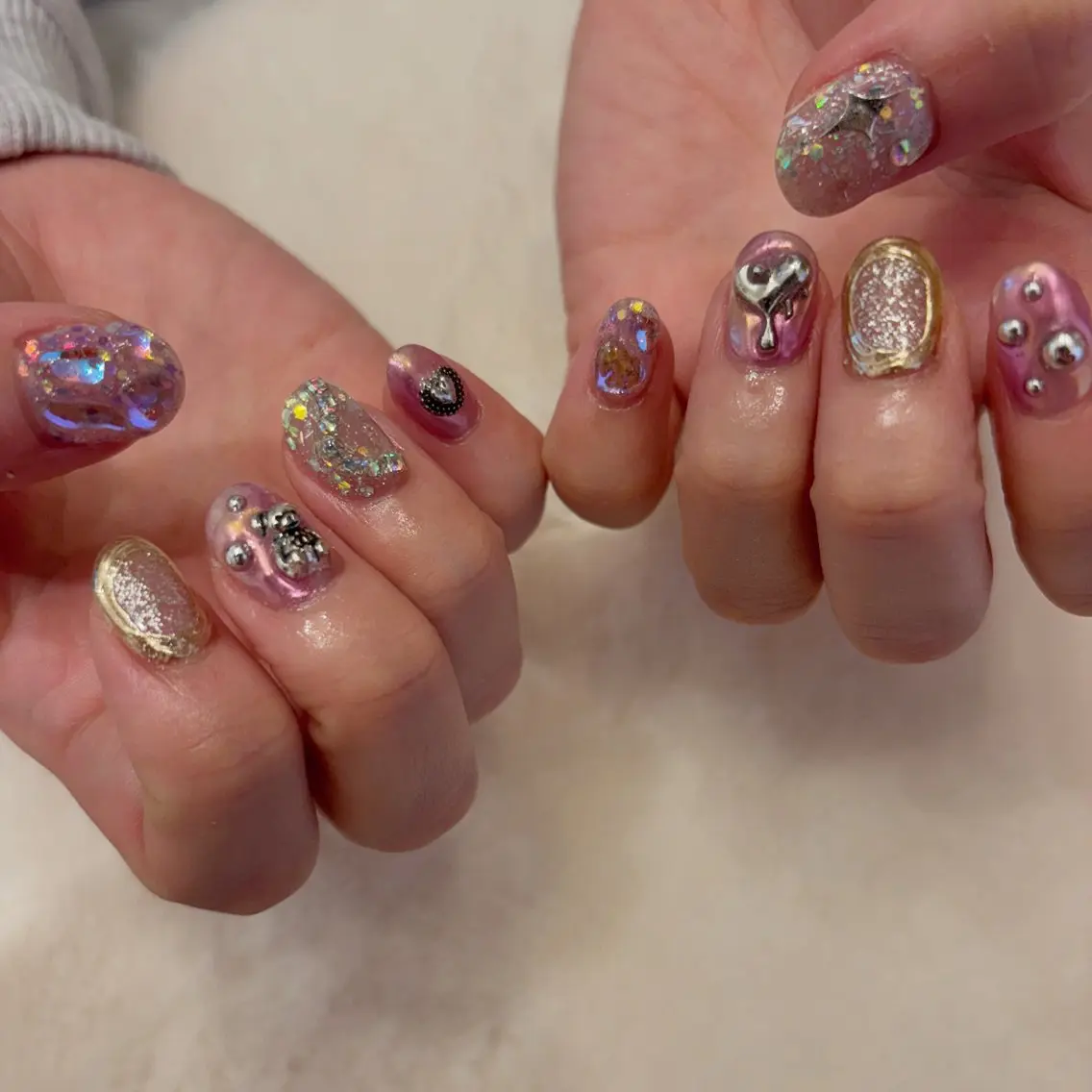 ネイル ハンドネイル Sea  nail by emaのネイルデザイン