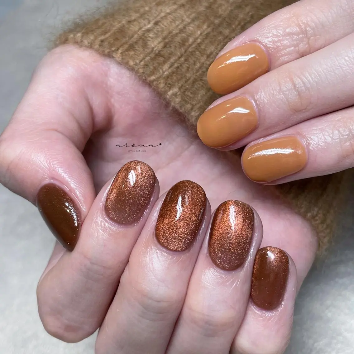 ネイル マグネットネイル ハンドネイル nail salon ✷aronaのネイルデザイン