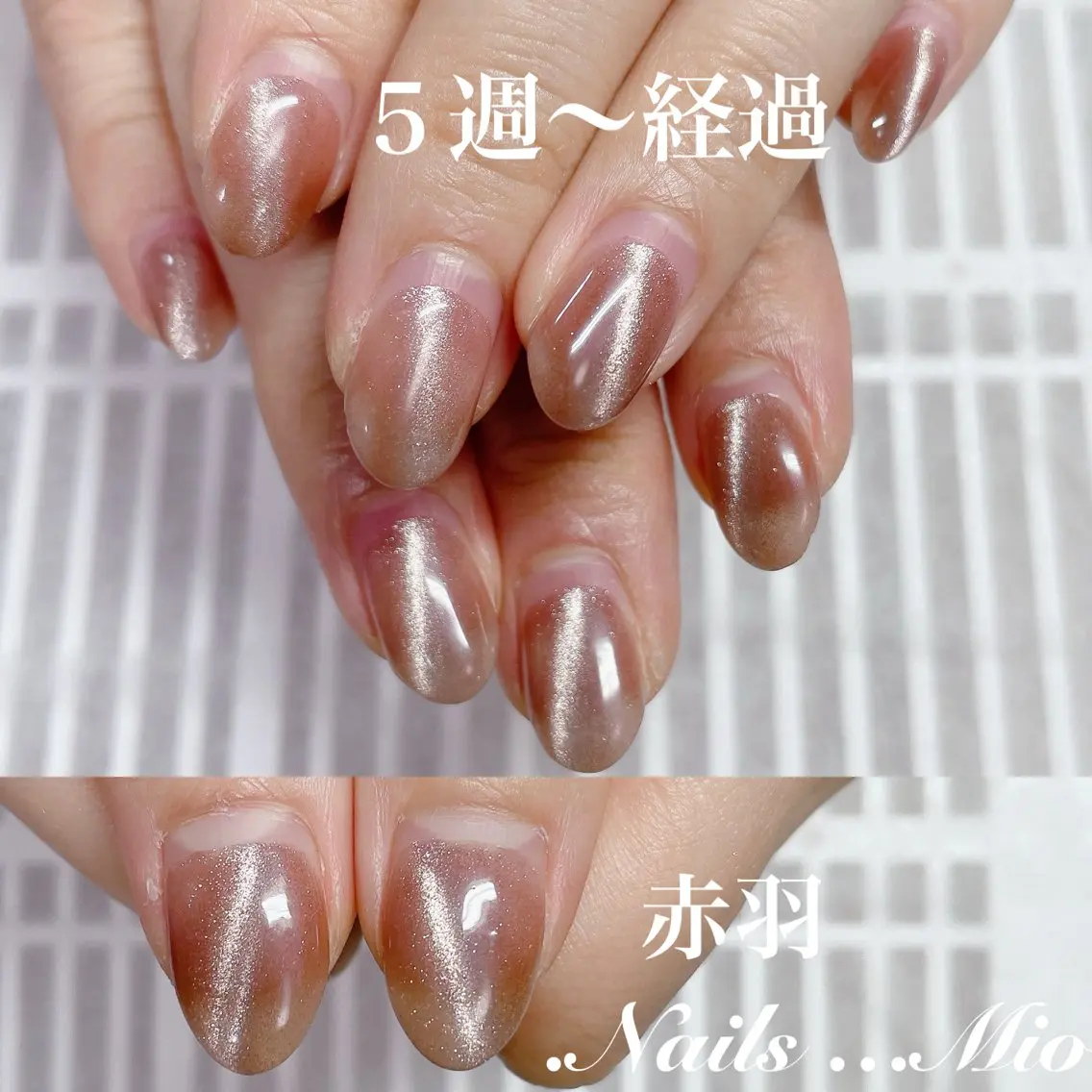 ネイル ジェルネイル マグネットネイル .Nails Mio 赤羽西ネイルサロンのネイルデザイン