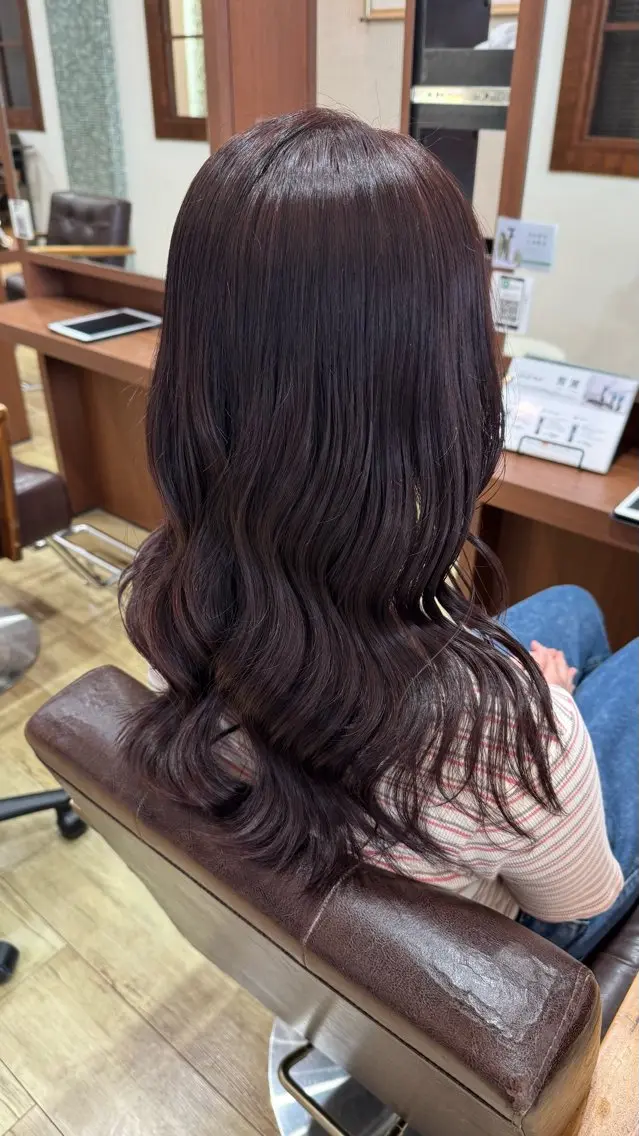 ミディアム カット ヘアカラー ブランシェ神領店 稲垣 葵のヘアスタイル