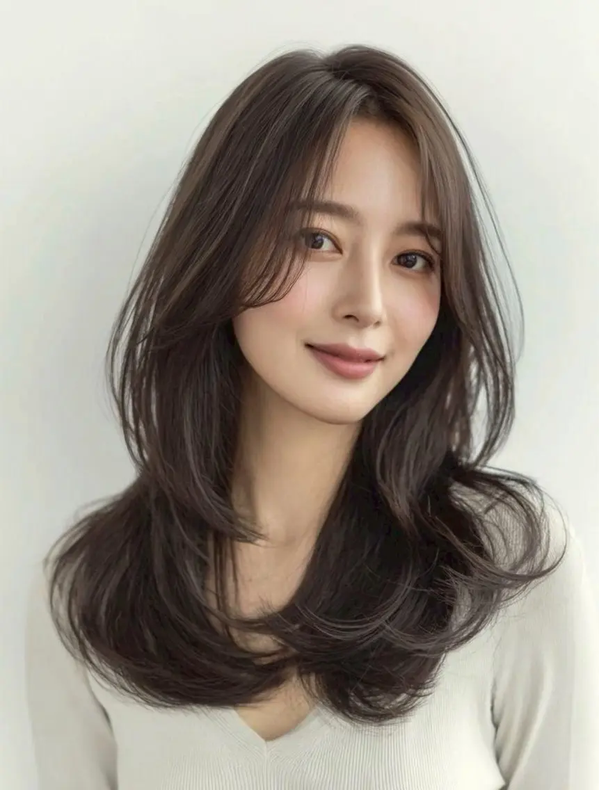 ロング カット ヘアカラー トリートメント 【明石の艶髪神様】 染澤尋統のヘアスタイル
