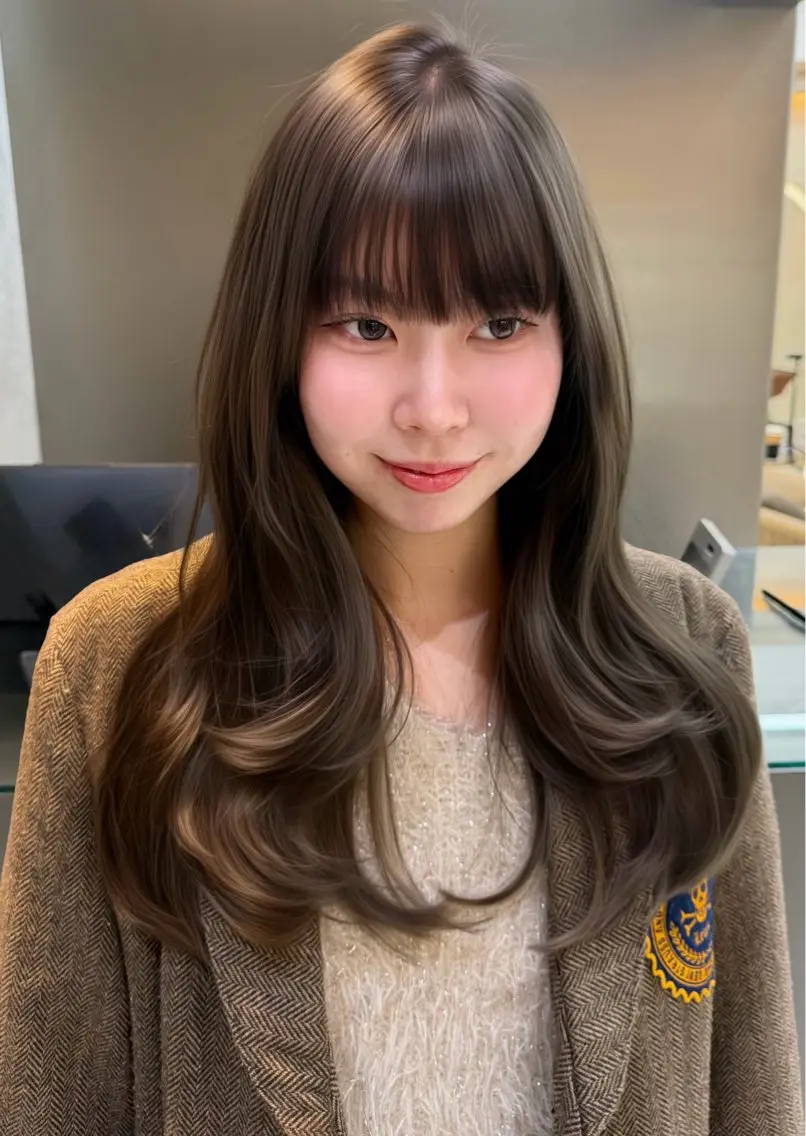 ロング ヘアカラー こころ/透明感カラー /似合わせカット🫧のヘアスタイル