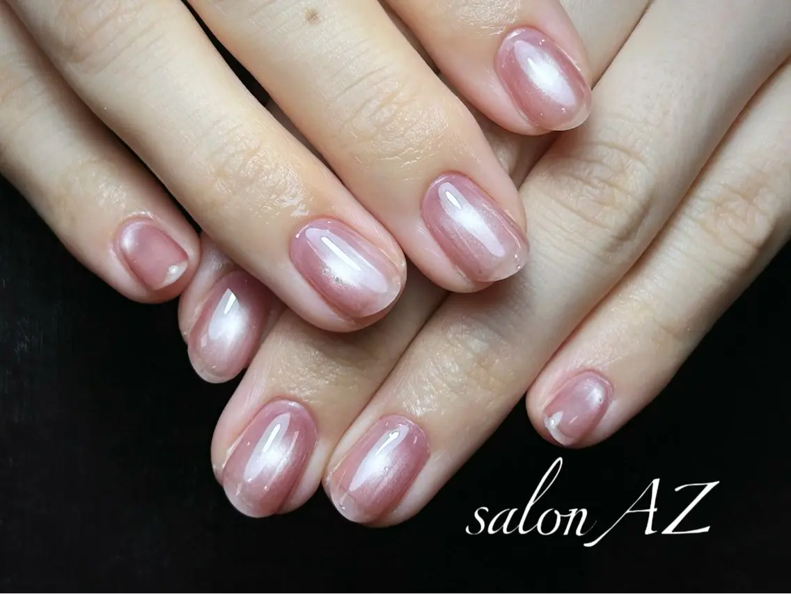 ネイル アートネイル フットネイル フレンチネイル マグネットネイル 持ち込み ハンドネイル salonAZ Miaのネイルデザイン