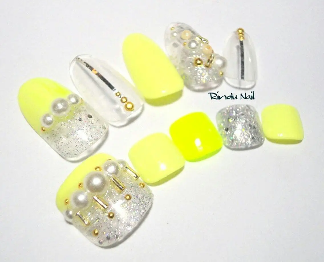 ネイル フットネイル Rindu Nail 名駅miniのネイルデザイン