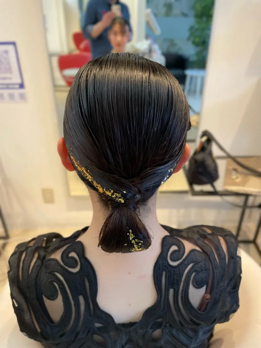 セミロング ヘアセット lachiq R+ カイトのヘアスタイル