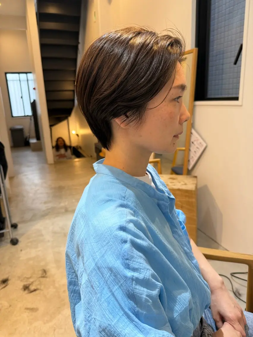 ショート カット ヘアカラー トリートメント ボブ／パーマ指名 No. 1🍃れんとのヘアスタイル