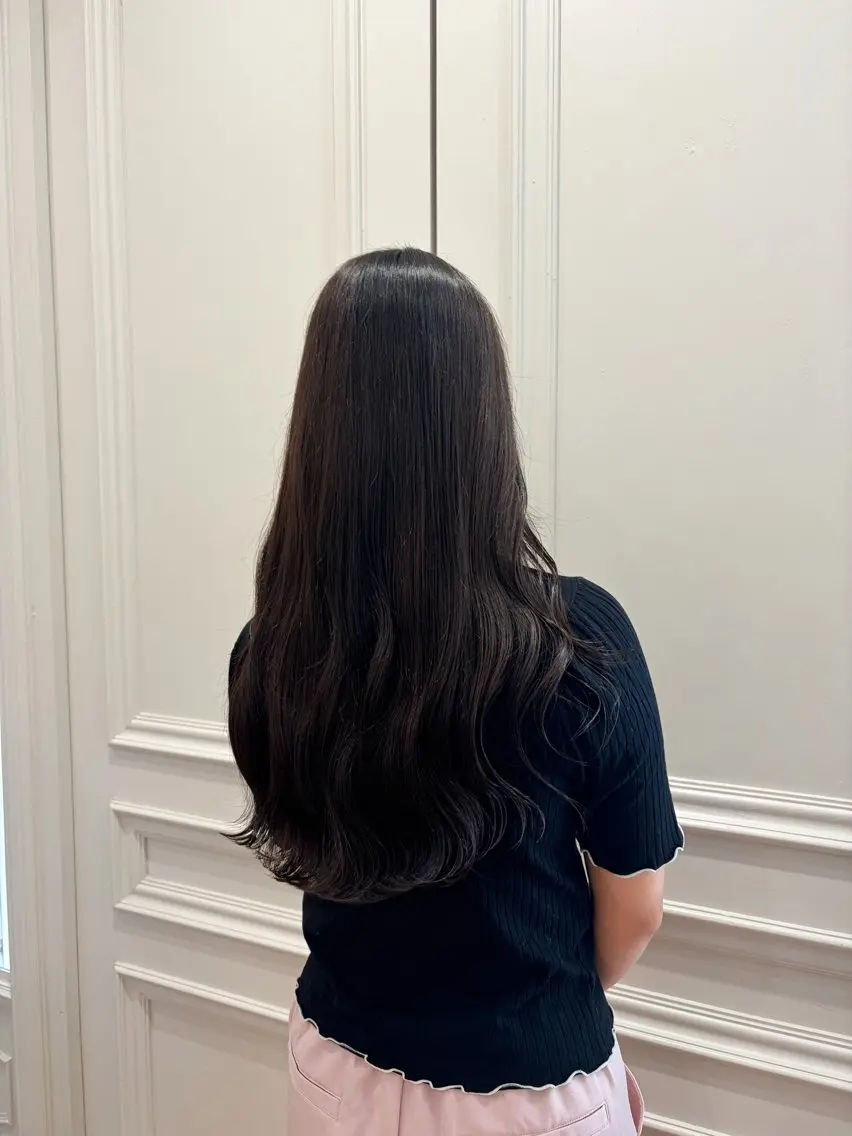 ロング カラー ヘアカラー トリートメント 中島 美里のヘアスタイル