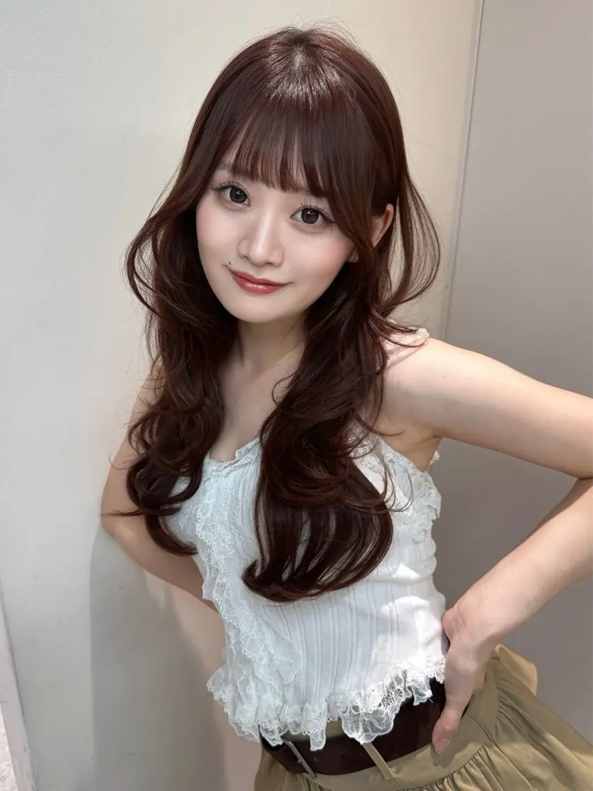 ロング カラー カット ヘアカラー トリートメント 《髪質改善✖️オリー ブ🧸》小嶋拓也のヘアスタイル