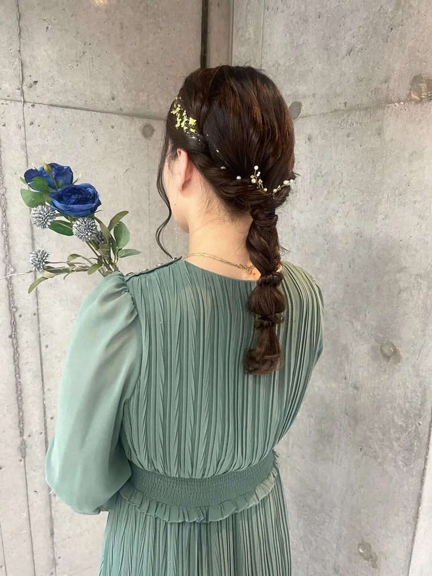 ヘアアレンジ 髪飾り ヘアセット 美髪× ヘアセット✨Araiのヘアスタイル