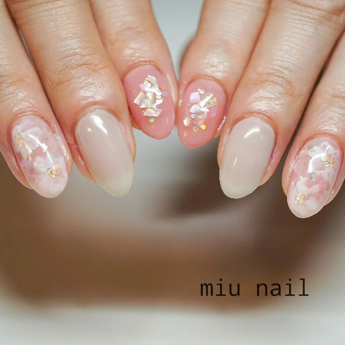 ネイル アートネイル 桜ネイル MIU nailのネイルデザイン