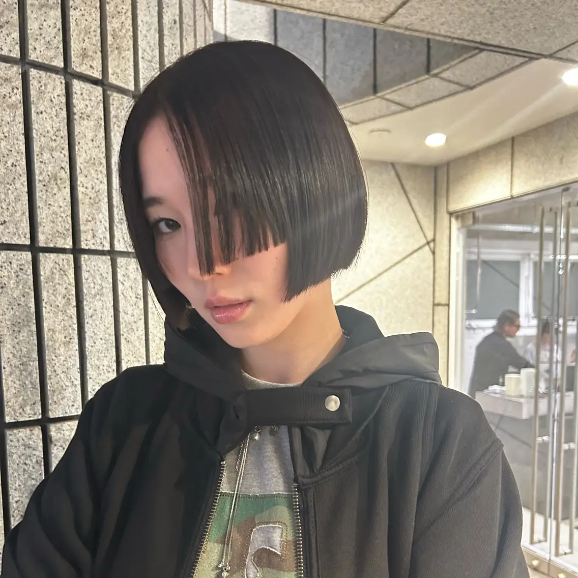 ショート ボブ 姫カット 似合わせカット カット トリートメント 渋谷ハイトーン pi-(ぴー)のヘアスタイル