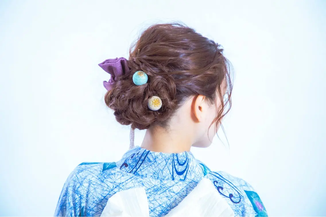 ヘアアレンジ 浴衣 ヘアセット hair make もりした　ゆうのヘアスタイル