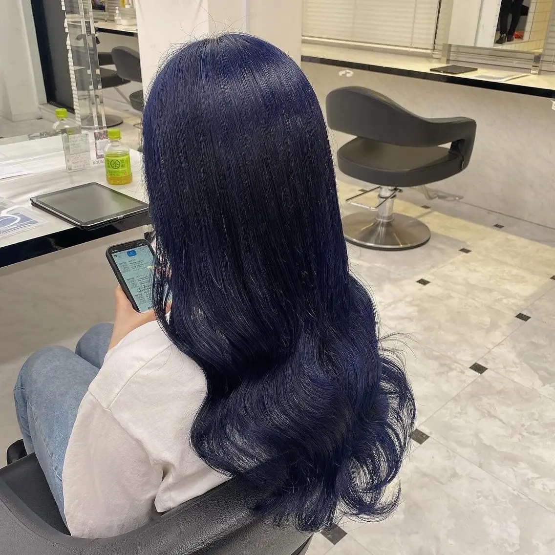 💙寒色人気No1クーポン💙ブリーチありダブルカラー➕オリジナルトリートメント💙の写真