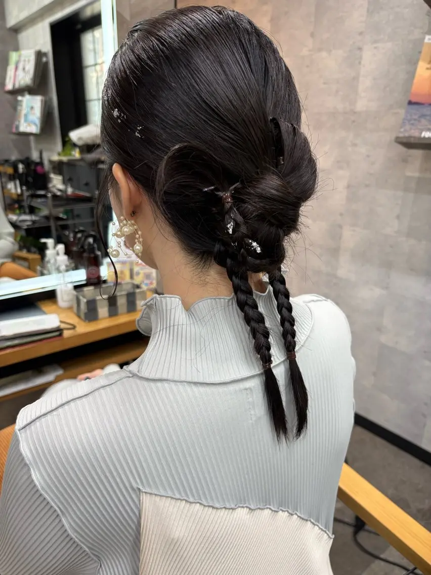 ミディアム ヘアアレンジ ヘアセット SHANTi 飯塚 ヘアセット/髪質改善のヘアスタイル