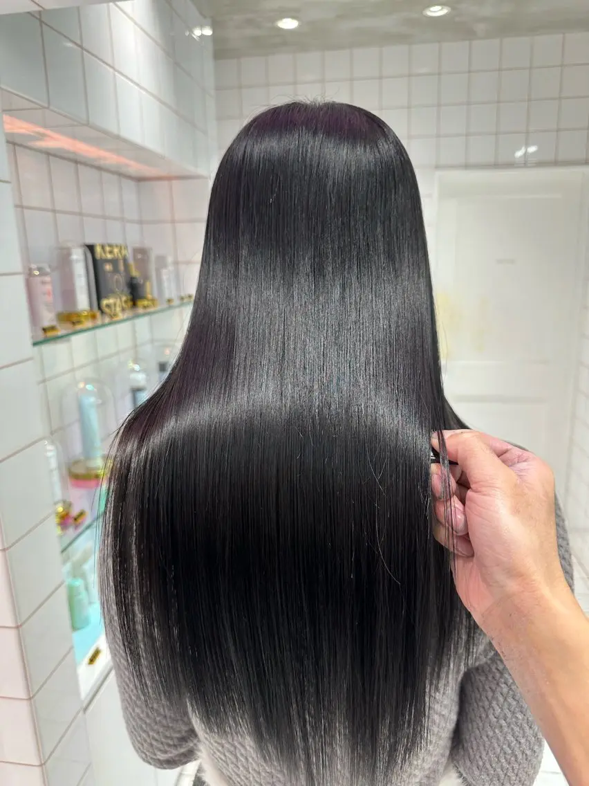ロング 縮毛矯正 カット 縮毛矯正 トリートメント ✨縮毛矯正✨レイヤー ホウダカズヒロのヘアスタイル