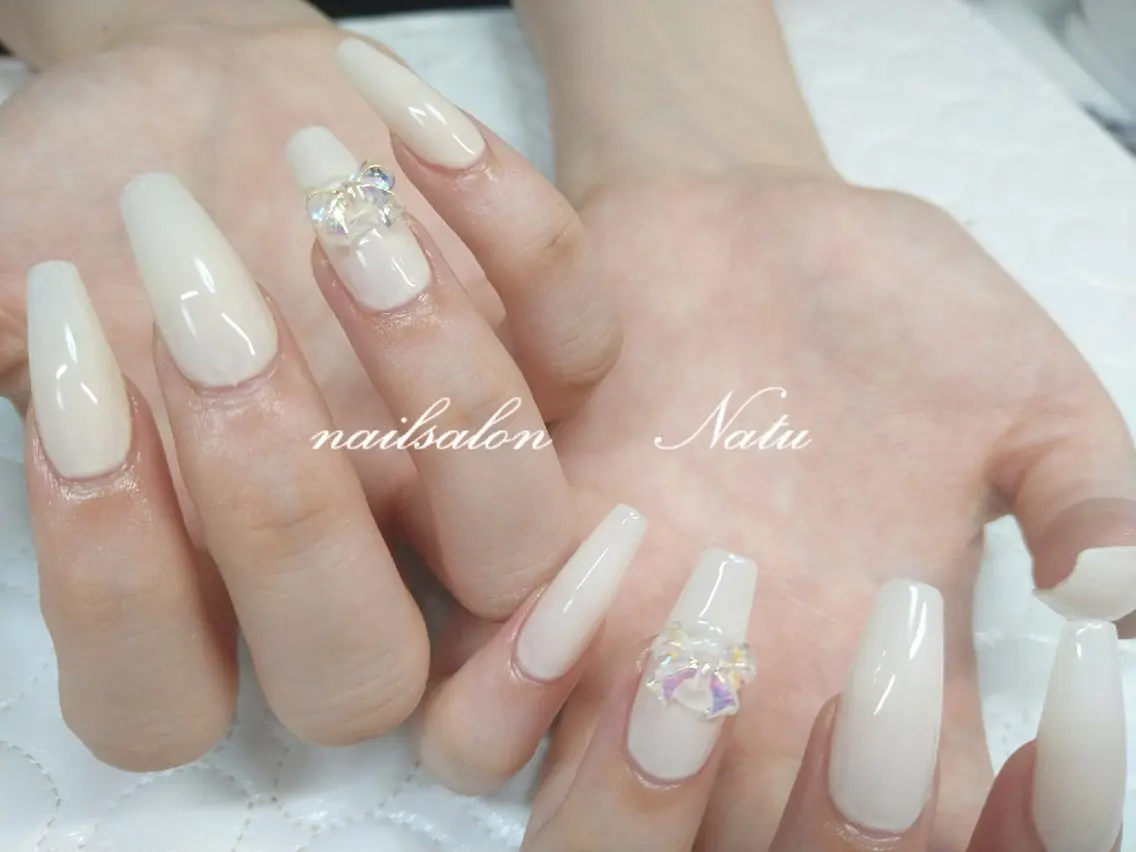 ネイル 長さ出し nailsalon Natuのネイルデザイン