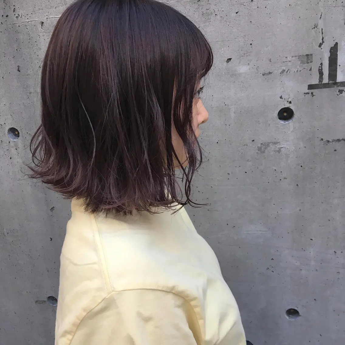 ミディアム カラー 切りっぱなしボブ ボブ マンツーマン美容師 立川 ♡MIHO♡のヘアスタイル
