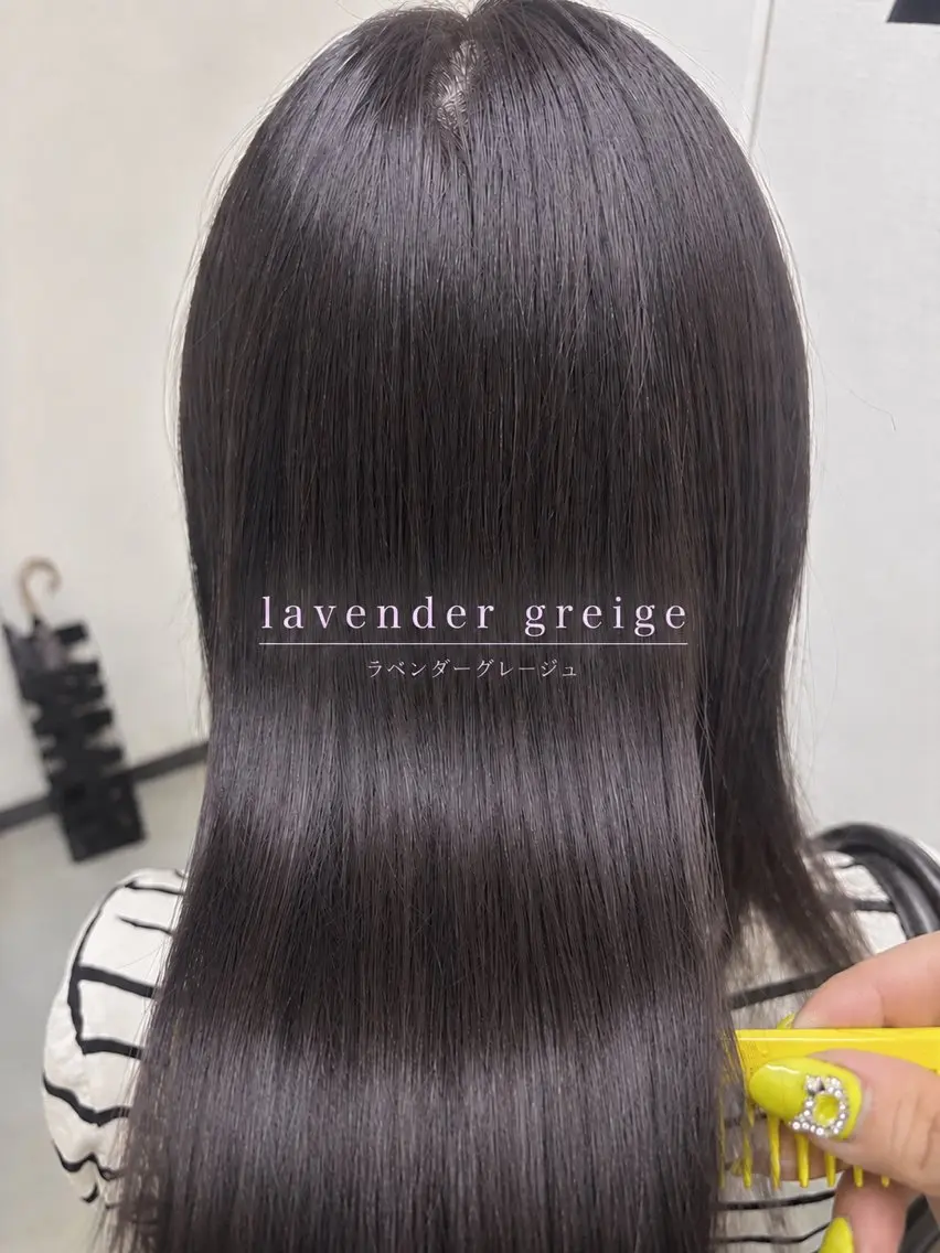 ミディアム カラー 透明感カラー ラベンダーカラー ヘアカラー Agu.hair / ミナミのヘアスタイル