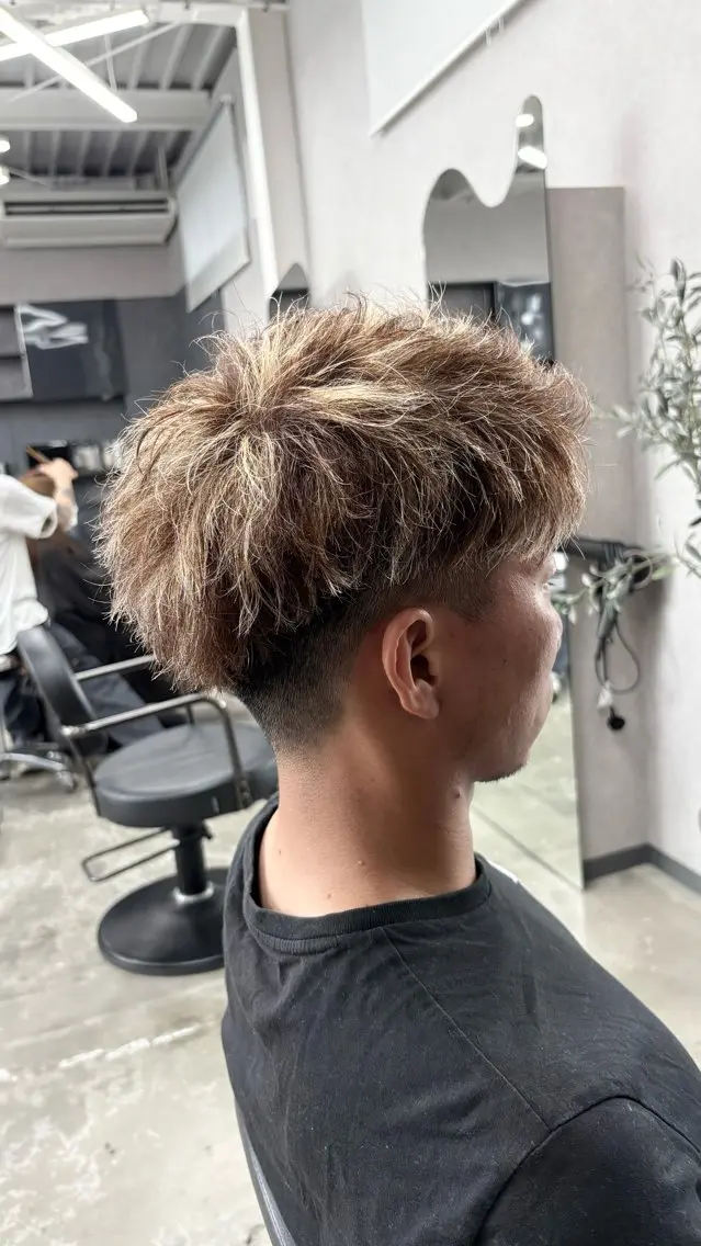 カラー パーマ メンズ パーマスタイル特化◎ 永戸圭汰のヘアスタイル