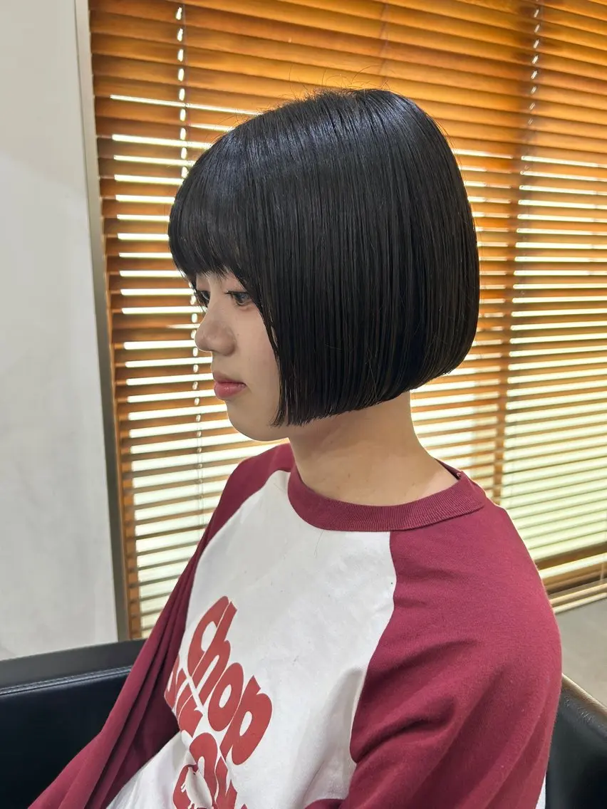 ショート ボブ人気No,1✨ TAME副店長のヘアスタイル