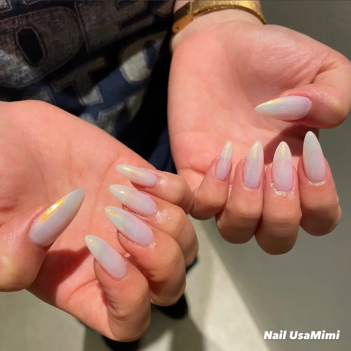 ネイル オーロラネイル 本町ネイルNail UsaMimiのネイルデザイン