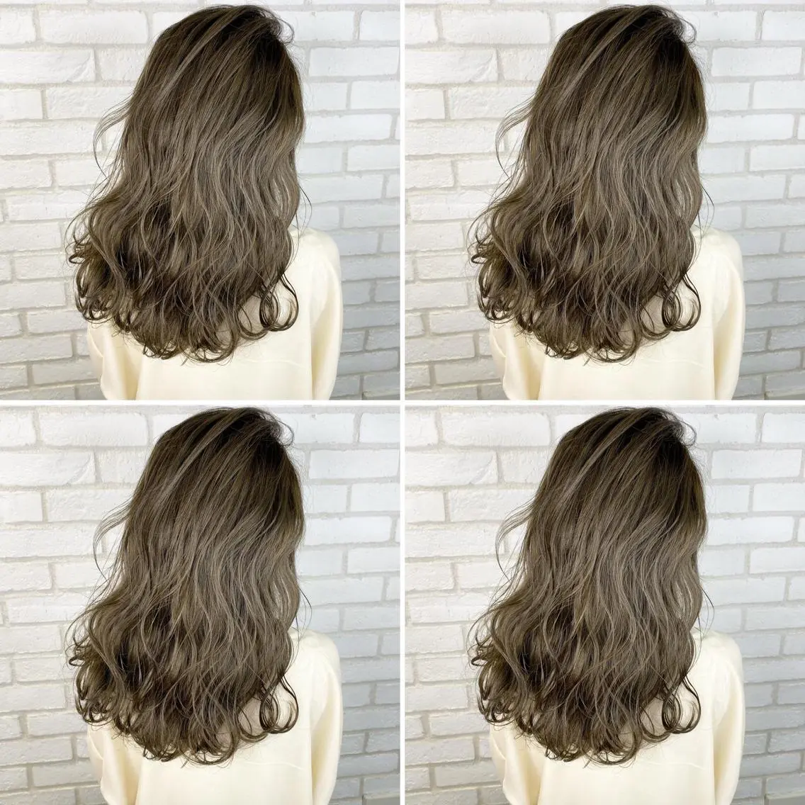 ロング カラー アディクシーカラー アクアカラー ブルーカラー ブルージュ ダブルカラー ヘアカラー トリートメント 【美髪矯正】【スト カール】小野村翔太のヘアスタイル