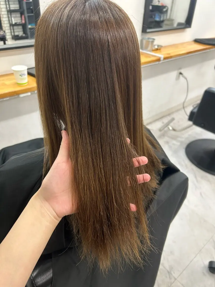 カラー ヘアカラー あべ みゅうのヘアスタイル