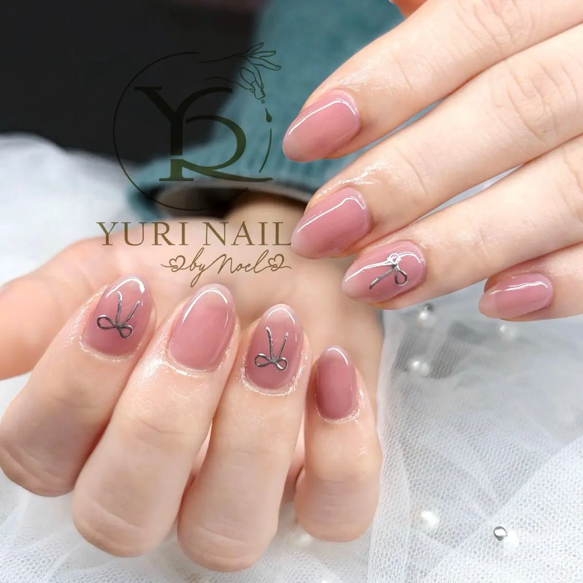ネイル チークネイル フットネイル グラデーション 韓国ネイル 持ち込み ハンドネイル フットネイル ハンドケア YURI Nail NARITAのネイルデザイン
