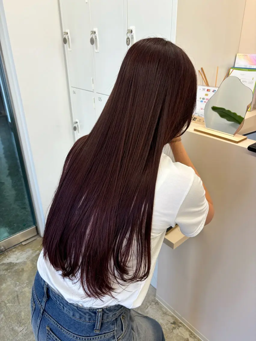 ロング カラー 透明感・暗髪 梅田・増田のヘアスタイル