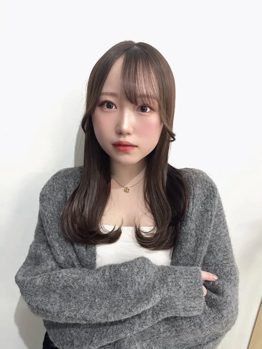 セミロング 西村 涼のヘアスタイル
