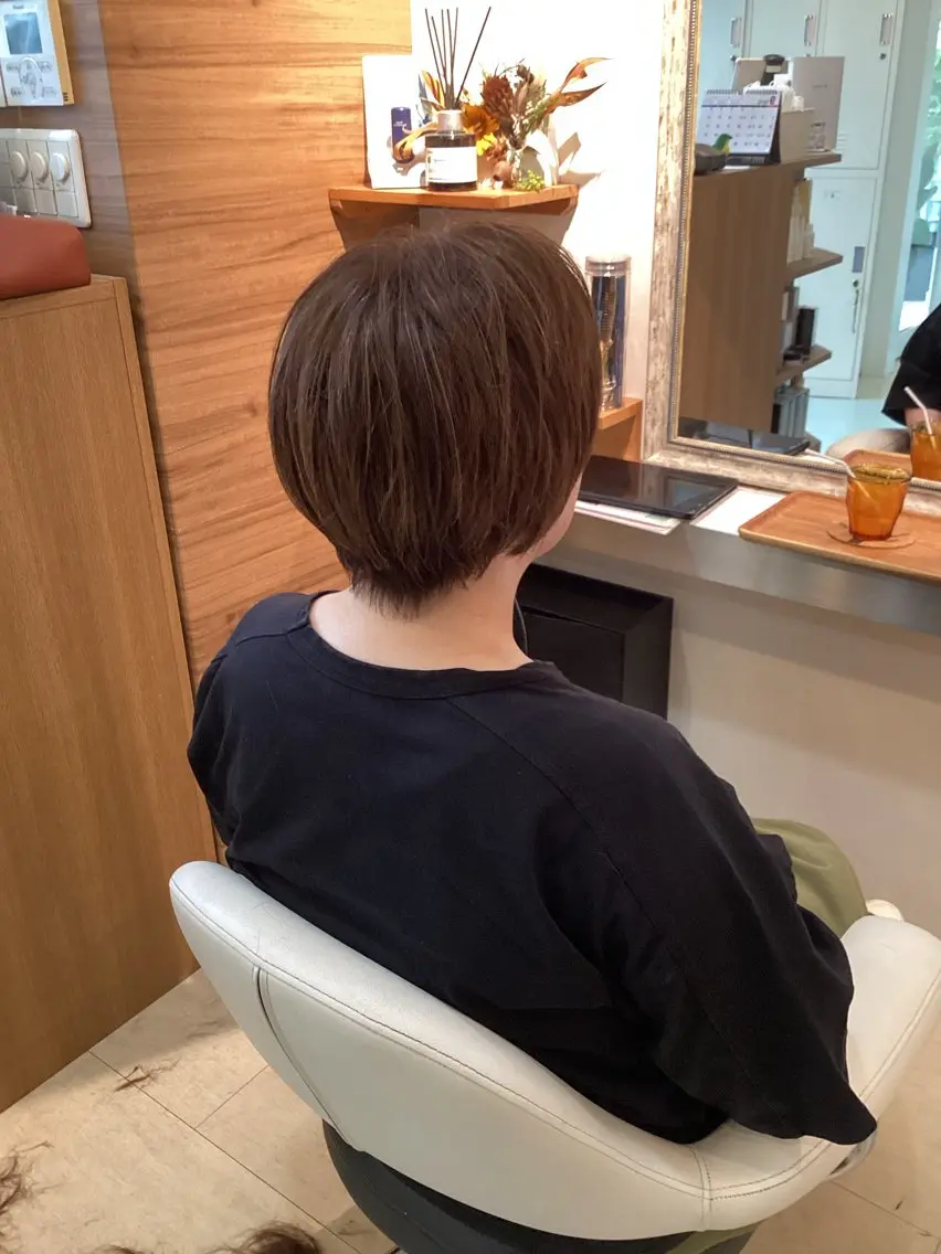 ショート カット ヘアカラー hair bonitaのヘアスタイル