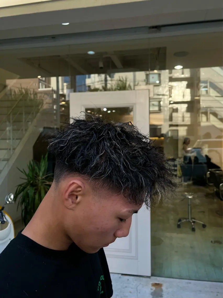 メンズ カット パーマ Tidehair茨木 Riruのヘアスタイル