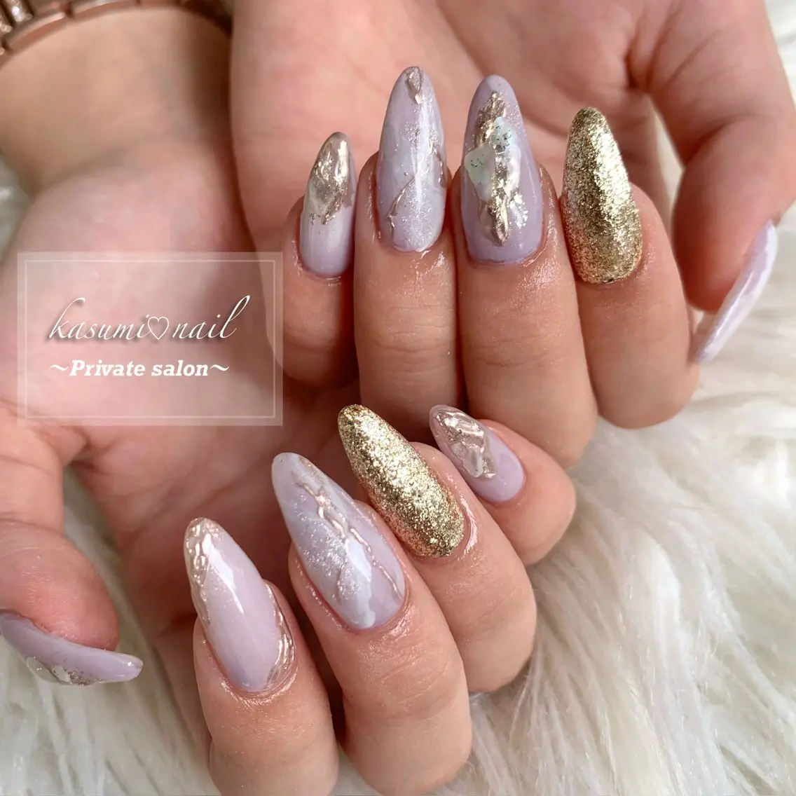 ネイル 大理石ネイル(マーブル) ニュアンスネイル KASUMI♡ Nailのネイルデザイン
