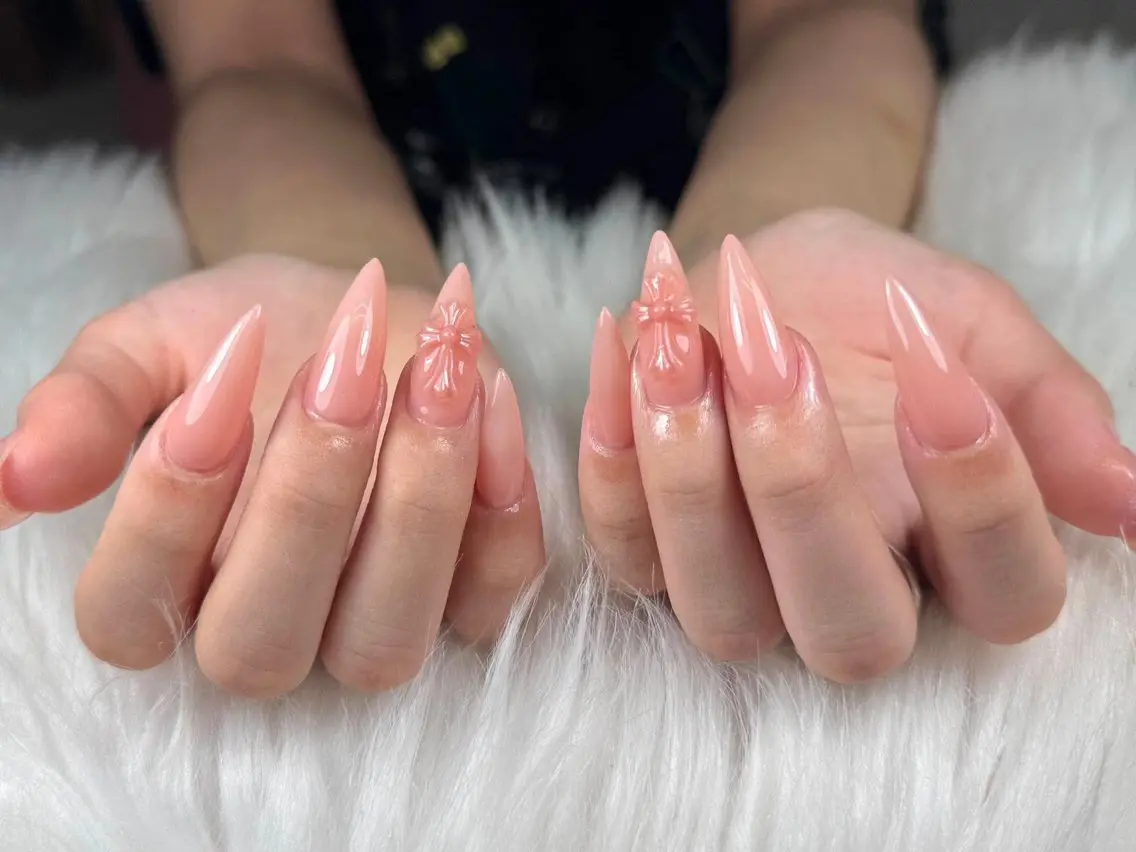 ネイル アートネイル ボルドー フレンチネイル ジェルネイル 氷ネイル・うるうるネイル ハンドネイル Yuki nail salon Anのネイルデザイン