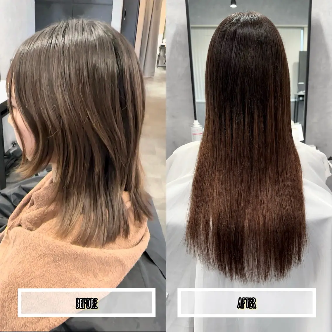 ミディアム カラー プルエクステ エクステ ヘアカラー トリートメント エクステ プルエクステ/透明感 カラー✨KAZUKIのヘアスタイル