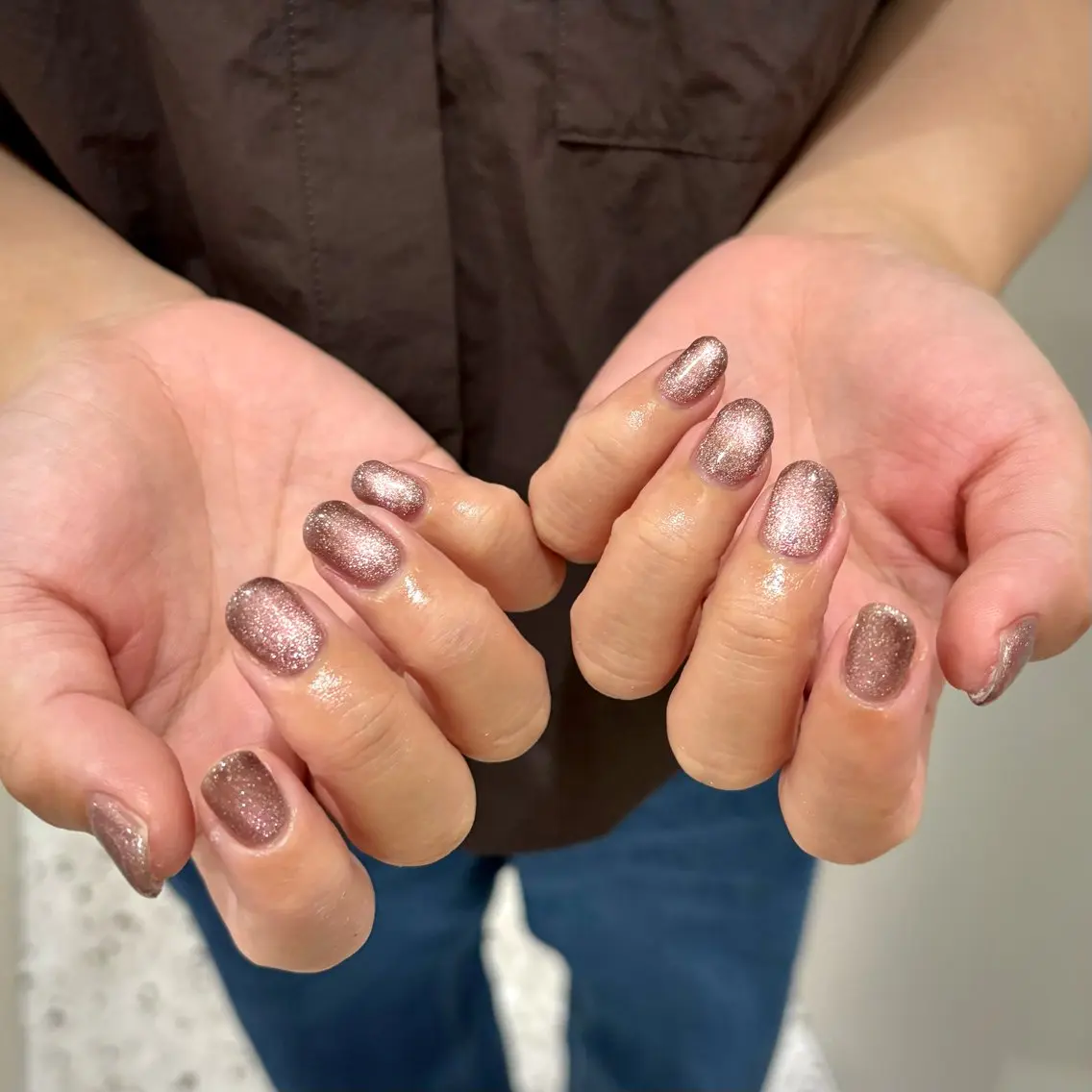 ネイル マグネットネイル メンズネイル ニュアンスネイル ワンカラーネイル シンプルネイル ハンドネイル あいり/ NailLife金山のネイルデザイン