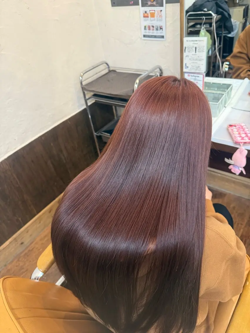 カラー ピンクカラー 渡邊 さくらのヘアスタイル