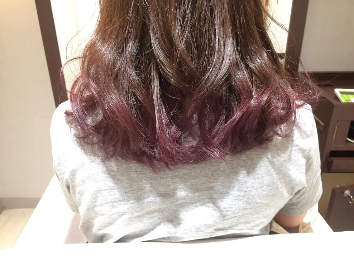 ミディアム カラー 高澤 まなみのヘアスタイル