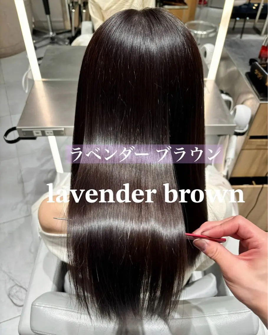 ロング カット ヘアカラー トリートメント 🫧暖色愛され透明感 🍒カラー千優のヘアスタイル
