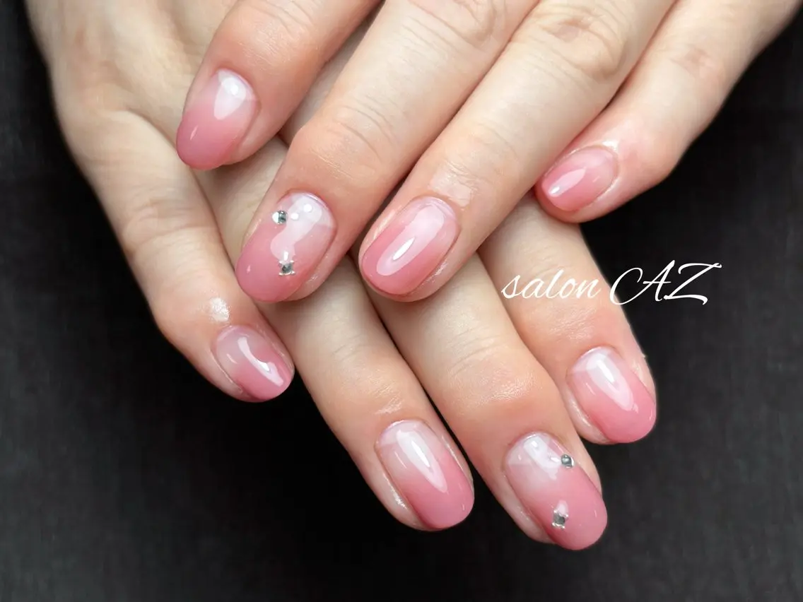 ネイル アートネイル 長さ出し フットネイル フレンチネイル ジェルネイル salon AZのネイルデザイン