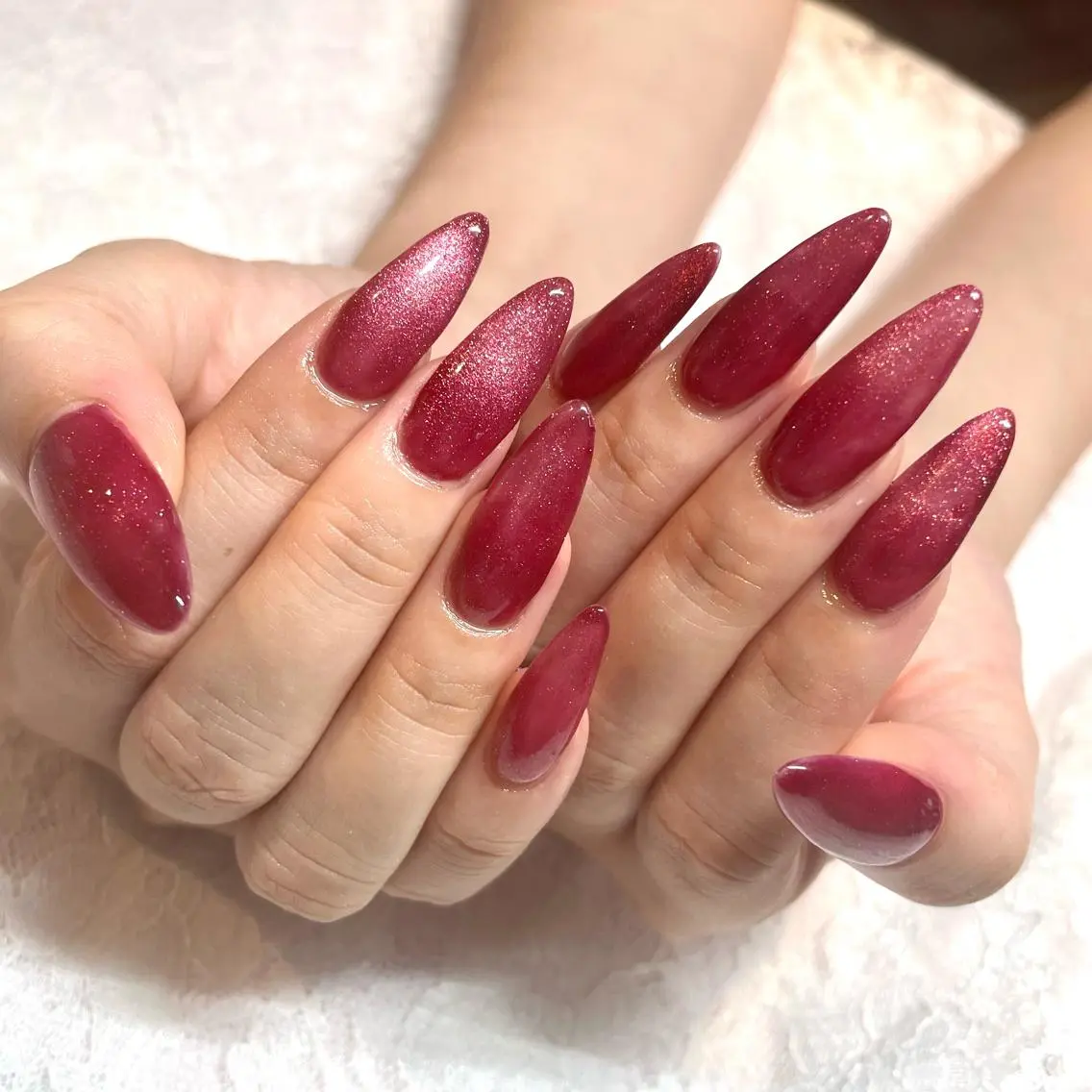 ネイル ジェルネイル マグネットネイル ハンドネイル Nail ヌシん家 AKANEのネイルデザイン