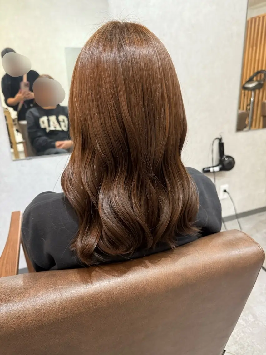 セミロング 卒業式のヘアスタイル カット ヘアカラー Bish Yanaのヘアスタイル