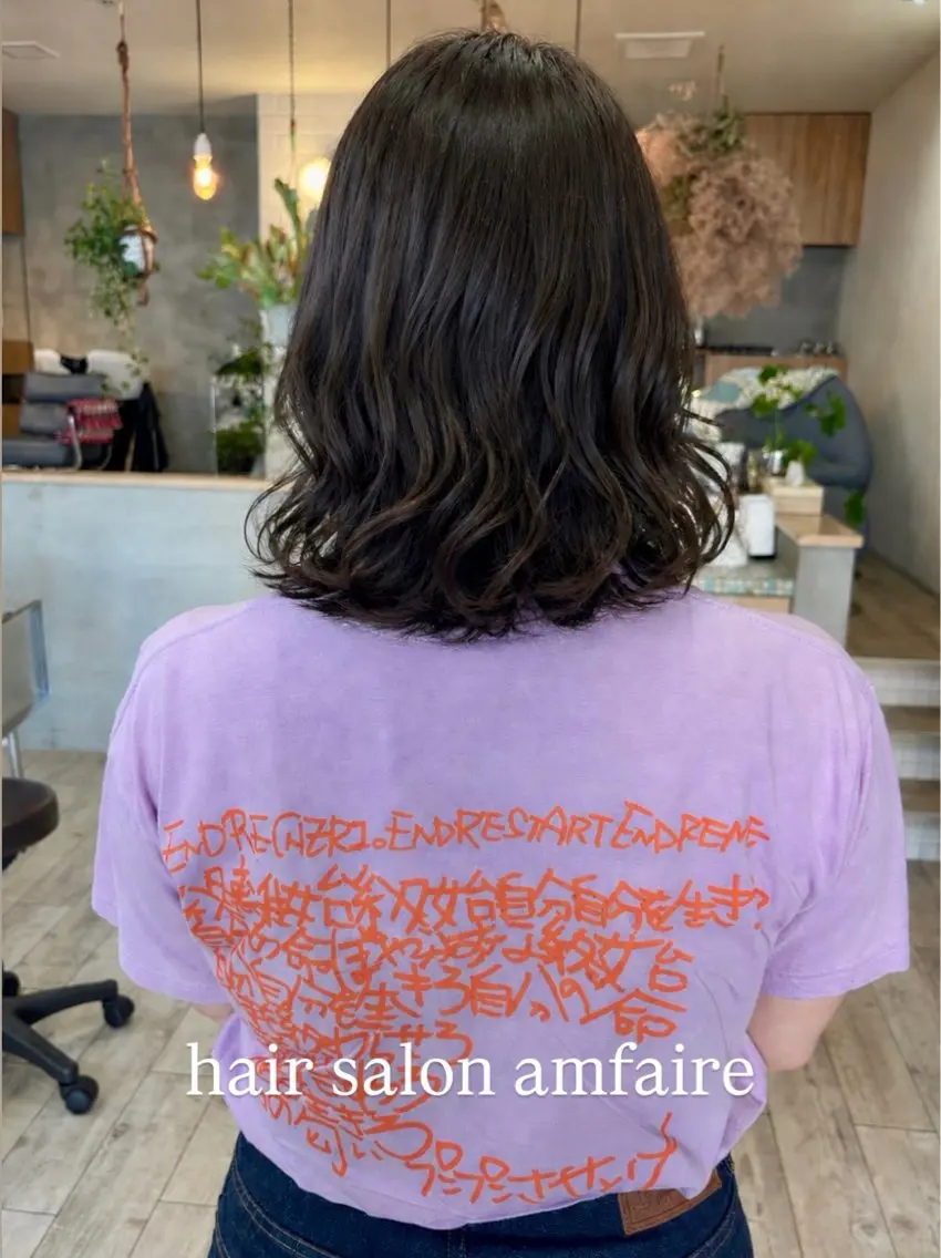 ミディアム shimizu .のヘアスタイル