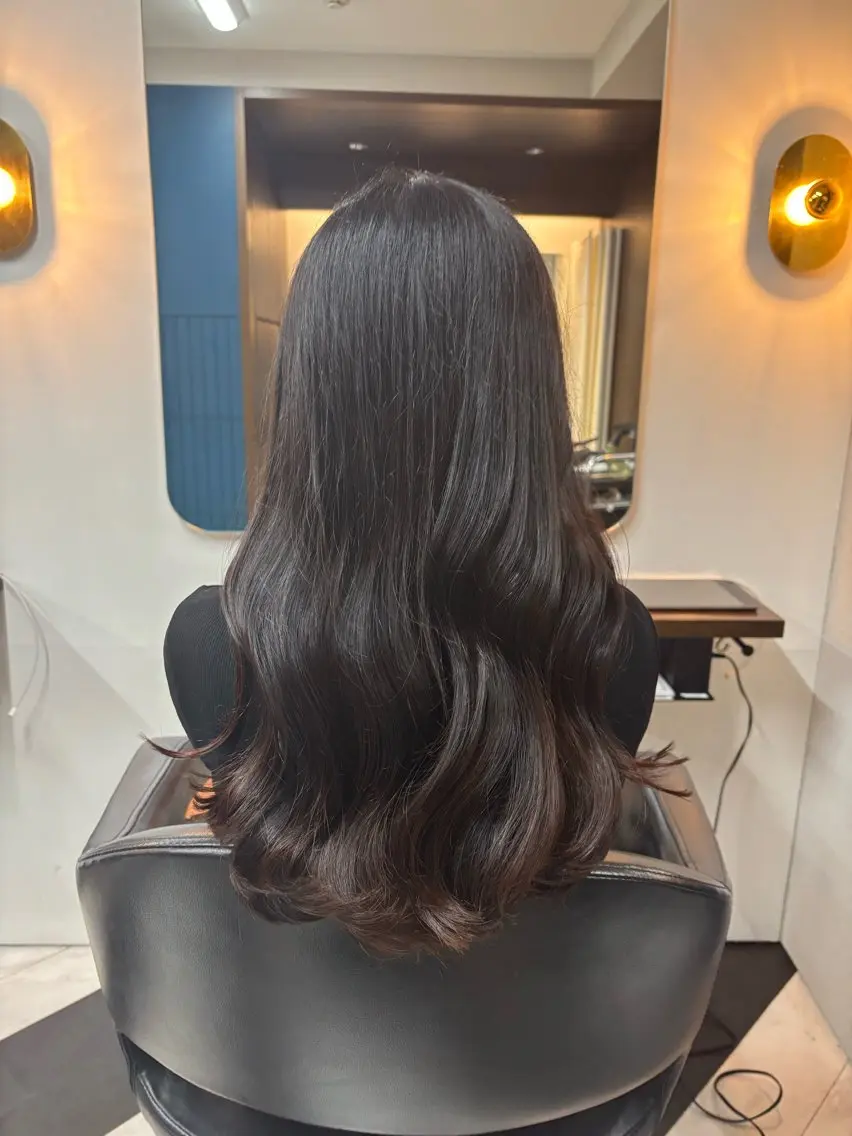 ロング カット ヘアカラー トリートメント 🦄艶髪育毛🌟毛髪 診断/セット/駒井のヘアスタイル