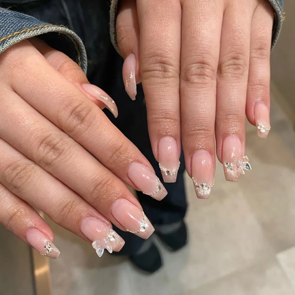 ネイル フレンチネイル ハンドネイル 🎀FLORANZ 🎀MIKAのネイルデザイン