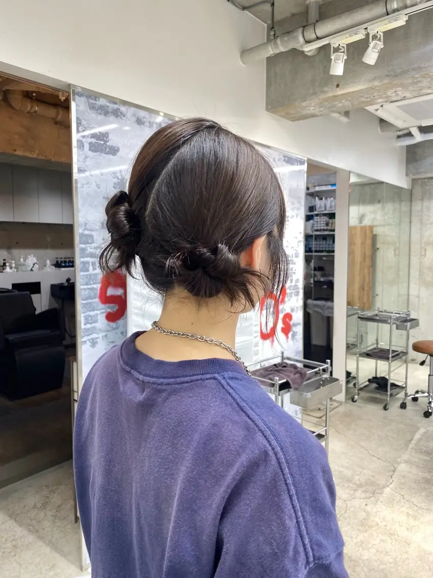 ショート ヘアアレンジ ヘアセット 🕊️ウルフカット 🕊️イオ🕊️のヘアスタイル